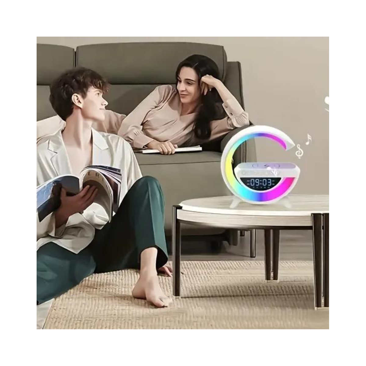 Lampara Altavoz Bluetooth Cargador