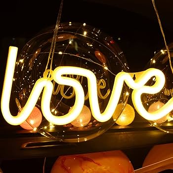 Letrero Led Decorativo Diseño Love