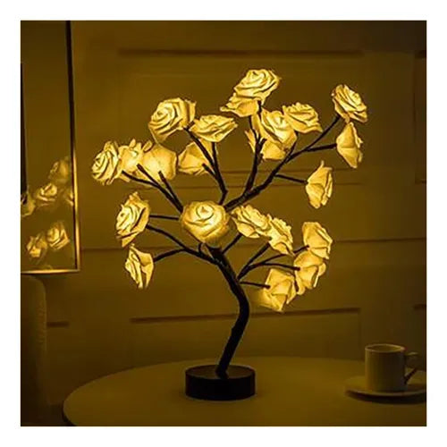 Lámpara de Árbol con 24 Rosas