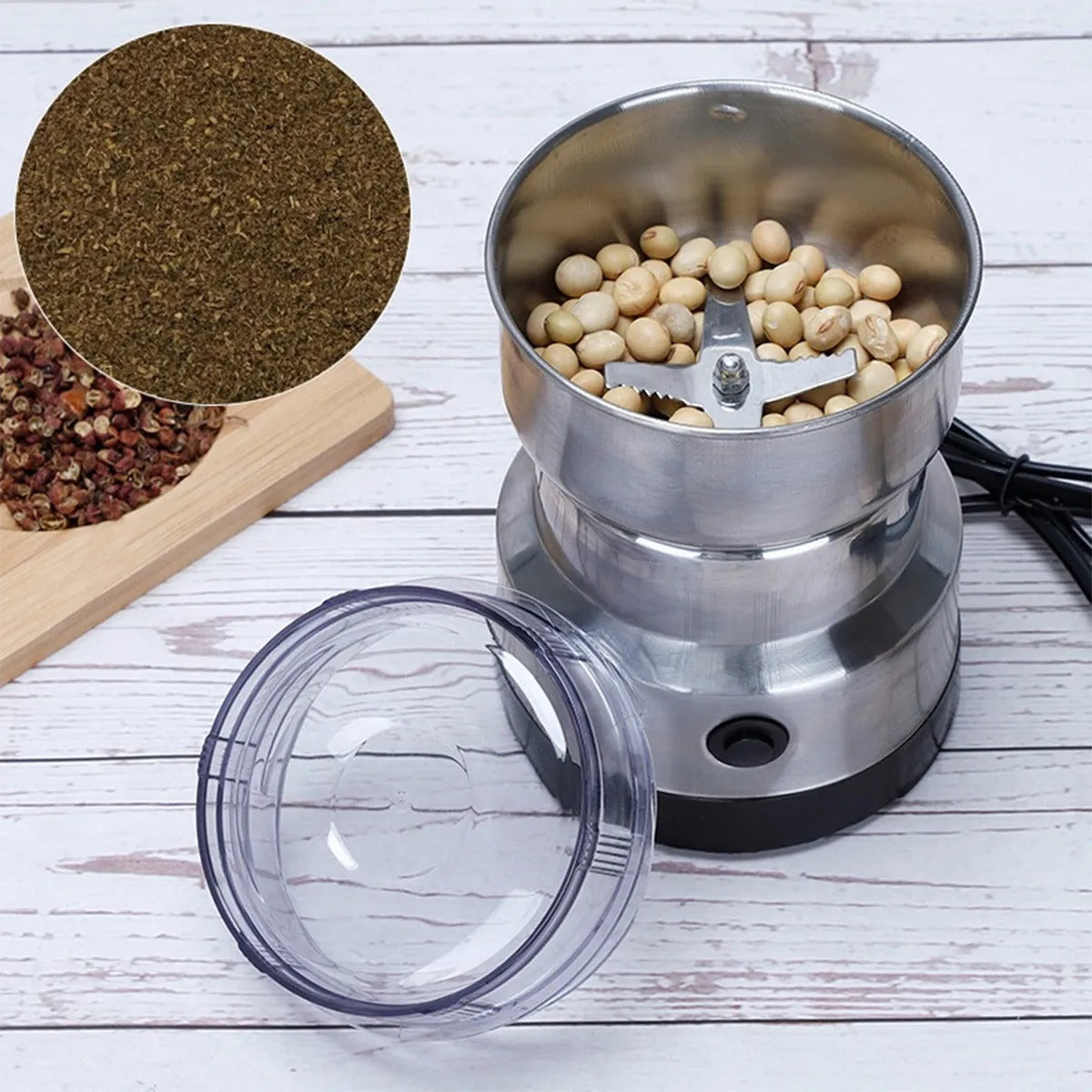 Molino Eléctrico para granos y café