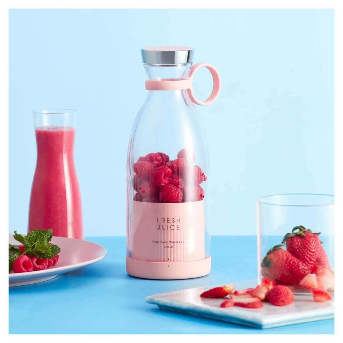 Batidora Portatil Rosa Juice 350 ml
