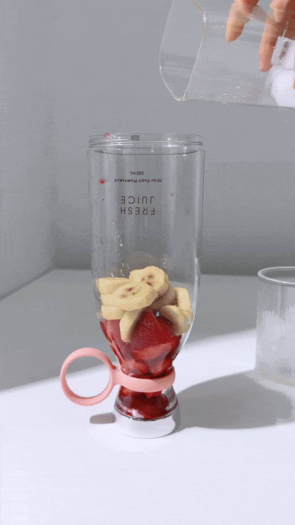 Batidora Portatil Rosa Juice 350 ml