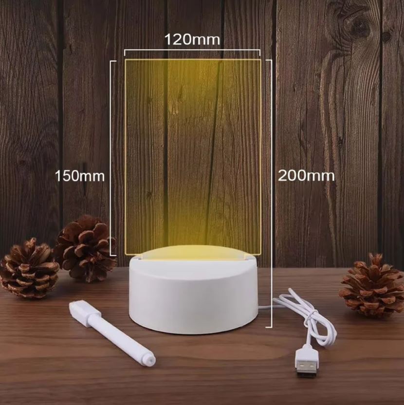 Lámpara LED con Panel de Escritura